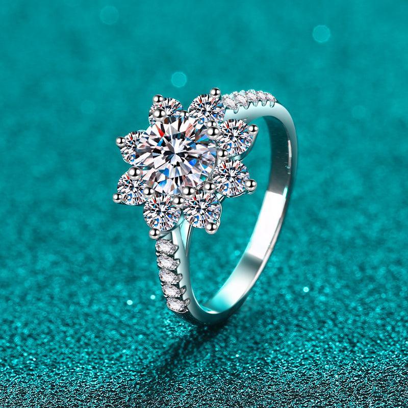 1 Carat Moissanite 925 Sterling Silver Ring - Admiresty