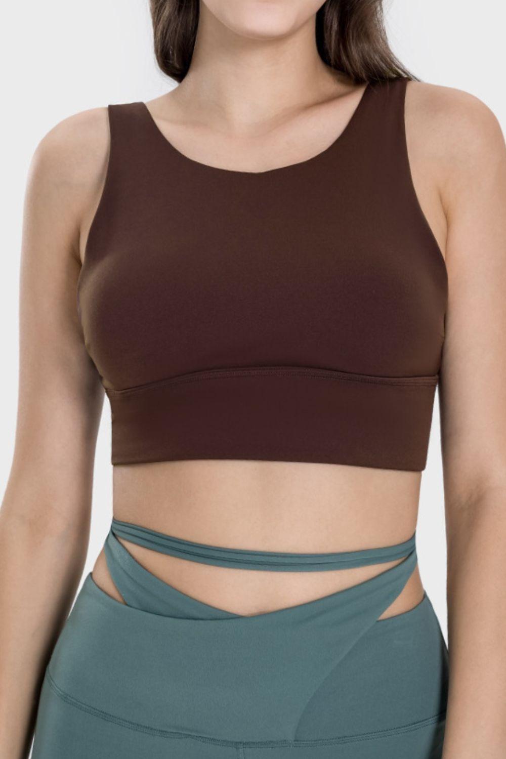 Backless Wide Strap Active Bra - Admiresty