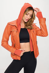 Coalition LA Double Zip Hooded Long Sleeve Jacket - Admiresty