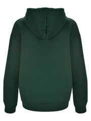 Letter Graphic Zip Up Long Sleeve Hooded Jacket